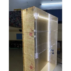 Tủ Mica Đựng Nước Hoa, Mỹ Phẩm Và Mô Hình Có Đèn Led (30x16x42cm)