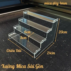 Kệ Mica Bậc Thang Trưng Bày Mô Hình, Nước Hoa - Nhiều Size